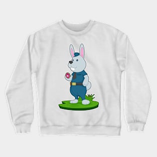 Rabbit Cop Donut Police Crewneck Sweatshirt